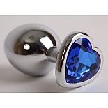 <strong>Серебристая анальная пробка с синим кристаллом-сердцем - 9 см.</strong> <br />
Анальная пробка под серебро с ярким кристаллом в форме сердечка внесет разнообразие в вашу интимную жизнь. <div class="charTableblock"><div><span>Длина, см</span>: 9.00</div><div><span>Диаметр, см</span>: 4.00</div><div><span>Материал</span>: металл</div><div><span>Длина, см</span>: 9-12</div><div><span>Диаметр, см</span>: 4</div></div> Серебристая анальная пробка с синим кристаллом-сердцем - 9 см.
Анальная пробка под серебро с ярким кристаллом в форме сердечка внесет разнообразие в вашу интимную жизнь.