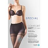 <strong>Утягивающие колготки Comfort Matt 20 den</strong> <br />
Утягивающие в бедрах и талии колготки с экстрактом коллагена. <div class="charTableblock"><div><span>Размер</span>: S (42-44); M (44-46); L (46-48); XL (48-50)</div><div><span>Цвет</span>: черный</div><div><span>В наличии</span>: 2 размер, черный; 3 размер, черный; 4 размер, черный; 5 размер, черный</div></div> Утягивающие колготки Comfort Matt 20 den
Утягивающие в бедрах и талии колготки с экстрактом коллагена.