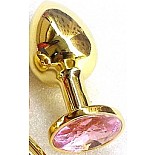 <strong>Золотая анальная пробка GOLDEN PLUG Small розовый</strong> <br />
Золотая анальная пробка с шикарным стразом Розового цвета на основании - это изящный способ разнообразить интимные моменты вашей близости и приятный подарок для партнера. Используется в качестве интимного украшения. Размер изделия S. Изготовлена из медицинской стали с позолотой. Длина 7.5 см, диаметр 2.7 см. Вес 150 гр. <div class="charTableblock"> </div> Золотая анальная пробка GOLDEN PLUG Small розовый
Золотая анальная пробка с шикарным стразом Розового цвета на основании - это изящный способ разнообразить интимные моменты вашей близости и приятный подарок для партнера. Используется в качестве интимного украшения. Размер изделия S. Изготовлена из медицинской стали с позолотой. Длина 7.5 см, диаметр 2.7 см. Вес 150 гр.