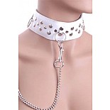 <strong>Ошейник кожаный белый</strong> <br />
Ошейник белоснежный. <div class="charTableblock"><div><span>Материал</span>: кожа</div><div><span>Цвет</span>: белый</div></div> Ошейник кожаный белый
Ошейник белоснежный.