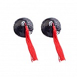 <strong>Черные пэстисы с длинными кисточками YTS-55BLK</strong> <br />
Интригующий и притягательный аксессуар для женщин,черные пэстисы в форме кружков с мягкими кисточками по центру,расшиты пререливающимися пайетками. <div class="charTableblock"> </div> Черные пэстисы с длинными кисточками YTS-55BLK
Интригующий и притягательный аксессуар для женщин,черные пэстисы в форме кружков с мягкими кисточками по центру,расшиты пререливающимися пайетками.