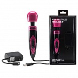 <strong>Розовый массажер с мягкой гнущейся головкой MINI MISTRESS</strong> <br />
Герой многих фильмов для взрослых - универсальный классический массажер с мощнейшей вибрацией(!), игрушка может работать от сети (адаптер в комплекте) или от USB.
<br><br>Вибратор подойдет не только для интимной стимуляции, но и для классического массажа. Большая удобная ручка из пластика с кнопкой включения и кнопкой переключения скоростей - всего их 5 видов.
<br><br>Крупная головка вибратора из мягкой TPR на гибком хребте легко гнется подо любым углом. Длина мягкой головки вместе с хребтом 6 см, максимальный диаметр 4 см. <div class="charTableblock"> </div> Розовый массажер с мягкой гнущейся головкой MINI MISTRESS 
Герой многих фильмов для взрослых - универсальный классический массажер с мощнейшей вибрацией(!), игрушка может работать от сети (адаптер в комплекте) или от USB.
<br><br>Вибратор подойдет не только для интимной стимуляции, но и для классического массажа. Большая удобная ручка из пластика с кнопкой включения и кнопкой переключения скоростей - всего их 5 видов.
<br><br>Крупная головка вибратора из мягкой TPR на гибком хребте легко гнется подо любым углом. Длина мягкой головки вместе с хребтом 6 см, максимальный диаметр 4 см.