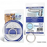 �������� ����������� ������ 3,5 �� STEEL COCK RING BLM4001 
�������� ����������� ������ � ��������� 3,5 ��. ������ ������������ �������, ��������� �������������� ����� ������, ������� ����, � ��������� ������.