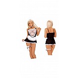 MAID`S OUTFIT INCL DRESS, APRON M/L 
