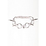 <strong>Ошейник с кольцами и шипами белый</strong> <br />
Ошейник с кольцами и шипами. <div class="charTableblock"><div><span>Материал</span>: кожа</div><div><span>Цвет</span>: белый</div></div> Ошейник с кольцами и шипами белый
Ошейник с кольцами и шипами.