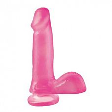 <strong>Розовый фаллоимитатор c мошонкой Basix - 18 см.</strong> <br />
Небольшой полупрозрачный фаллоимитатор розового цвета с мошонкой на присоске.<div class="charTableblock"><div><span>Длина, см</span>: 17.10</div><div><span>Диаметр, см</span>: 3.80</div><div><span>Материал</span>: ПВХ (PVC)</div><div><span>Длина, см</span>: 17-20</div><div><span>Диаметр, см</span>: 3</div><div><span>Производитель</span>: PipeDream, США</div></div> Розовый фаллоимитатор c мошонкой Basix - 18 см.
Небольшой полупрозрачный фаллоимитатор розового цвета с мошонкой на присоске.