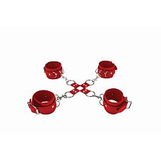    Hand And Legcuffs Red SH-OU050RED 
 ,      ( - 5,5 ),   .