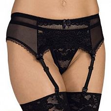 <strong>Ажурные трусики-стринг с поясом для чулок</strong> <br />
Пояс для чулок из прозрачной ткани по бокам и сзади и ажурной вставкой по центру спереди.<div class="charTableblock"><div><span>Размер</span>: S (42-44); M (44-46); L (46-48); XL (48-50)</div><div><span>Цвет</span>: черный</div></div> Ажурные трусики-стринг с поясом для чулок
Пояс для чулок из прозрачной ткани по бокам и сзади и ажурной вставкой по центру спереди.