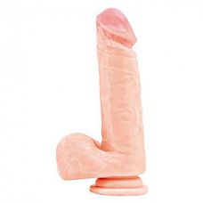 <strong>Реалистичный фаллоимитатор на присоске - 19 см.</strong> <br />
Реалистичный фаллоимитатор на присоске. Без упаковки.<div class="charTableblock"><div><span>Длина, см</span>: 19</div><div><span>Диаметр, см</span>: 4</div><div><span>Материал</span>: латкес</div><div><span>Цвет</span>: телесный</div><div><span>Особенности</span>: на присоске; с мошонкой</div><div><span>Длина, см</span>: 17-20</div><div><span>Диаметр, см</span>: 4</div></div> Реалистичный фаллоимитатор на присоске - 19 см. 
Реалистичный фаллоимитатор на присоске. Без упаковки.