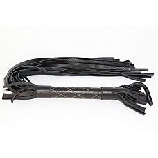 <strong>Чёрная многохвостая плетка с белыми простроченными ромбами - 45 см.</strong> <br />
Аккуратная черная плетка, изготовленная из натуральной кожи.<div class="charTableblock"><div><span>Материал</span>: кожа</div><div><span>Производитель</span>: БДСМ арсенал, Россия</div></div> Чёрная многохвостая плетка с белыми простроченными ромбами - 45 см.
Аккуратная черная плетка, изготовленная из натуральной кожи.