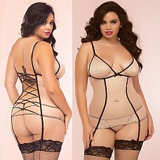 <strong>Леопардовое мягкое бюстье телесного цвета</strong> <br />
Мягкое бюстье без косточек с леопардовым кружевом и контрастной черной отделкой.<div class="charTableblock"><div><span>Размер</span>: XL (48-50); 1X (50-52); 2X (52-54)</div><div><span>Цвет</span>: телесный</div><div><span>Производитель</span>: Seven`til Midnight, США</div></div> Леопардовое мягкое бюстье телесного цвета
Мягкое бюстье без косточек с леопардовым кружевом и контрастной черной отделкой.