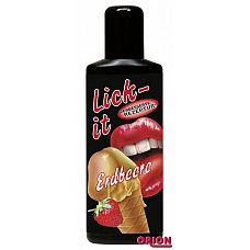 <strong>Съедобная смазка Lick It со вкусом земляники - 50 мл. </strong> <br />
Гель для орального секса на водной основе со вкусом земляники.<div class="charTableblock"><div><span>Основа</span>: водная</div><div><span>Особенности</span>: оральная; ароматизированная; вкусовая; для массажа</div><div><span>Объем, мл</span>: 30-59</div><div><span>Объем, мл</span>: 50</div></div> Съедобная смазка Lick It со вкусом земляники - 50 мл.
Гель для орального секса на водной основе со вкусом земляники.