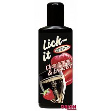 <strong>Смазка со вкусом клубники с шампанским Lick It - 50 мл.</strong> <br />
Уникальные смазки серии Lick it на водной основе подходят и для эротического массажа и для орального секса.<div class="charTableblock"><div><span>Основа</span>: водная</div><div><span>Особенности</span>: оральная; ароматизированная; вкусовая; для массажа</div><div><span>Объем, мл</span>: 30-59</div><div><span>Объем, мл</span>: 50</div></div> Смазка со вкусом клубники с шампанским Lick It - 50 мл.
Уникальные смазки серии Lick it на водной основе подходят и для эротического массажа и для орального секса.