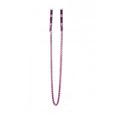 <strong>Розовые металлические клипсы на соски с цепочкой </strong> <br />
Металлические зажимы для сосков без резиновых наконечников.<div class="charTableblock"><div><span>Тип</span>: для сосков</div><div><span>Особенности</span>: с цепочкой</div><div><span>Производитель</span>: OUCH by Shots Media BV, Нидерланды</div></div> Розовые металлические клипсы на соски с цепочкой
Металлические зажимы для сосков без резиновых наконечников.