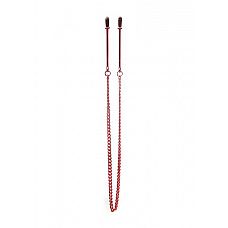 <strong>Красные клипсы на соски с цепочкой</strong> <br />
Металлические зажимы для сосков с резиновым покрытием.<div class="charTableblock"><div><span>Тип</span>: для сосков</div><div><span>Особенности</span>: с цепочкой</div><div><span>Производитель</span>: OUCH by Shots Media BV, Нидерланды</div></div> Красные клипсы на соски с цепочкой
Металлические зажимы для сосков с резиновым покрытием.