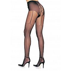 <strong>Колготки с рисунком в виде чулок и пояса на шнуровке</strong> <br />
Прозрачные колготки с рисунком в виде чулочек в сеточку и пояса на шнуровке.<div class="charTableblock"><div><span>Размер</span>: S (42-44); M (44-46); L (46-48)</div><div><span>Цвет</span>: черный</div><div><span>Производитель</span>: Leg Avenue, США</div><div><span>В наличии</span>: S-M-L, черный</div></div> Колготки с рисунком в виде чулок и пояса на шнуровке
Прозрачные колготки с рисунком в виде чулочек в сеточку и пояса на шнуровке.