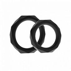   Rock Rings The Cocktagon ll 2 Pack Black 
    !

       .