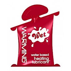 <strong>Разогревающий лубрикант Wet Warming Gel Lubricant - 10 мл.</strong> <br />
Высококлассный лубрикант с эффектом тепла.<div class="charTableblock"><div><span>Основа</span>: водная</div><div><span>Особенности</span>: вкусовая; для массажа; для мастурбации; вагинальная; разогревающая</div><div><span>Объем, мл</span>: 5-29</div><div><span>Объем, мл</span>: 10</div></div> Разогревающий лубрикант Wet Warming Gel Lubricant - 10 мл.
Высококлассный лубрикант с эффектом тепла.