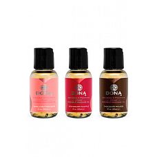          DONA by JO .    30  (1  
    : -        DONA by JO:     Chocolate Mousse / DONA Kissable Massage Oil Chocolate Mousse,     Vanilla Buttercream / DONA Kissable Massage Oil Vanilla Buttercream,     Strawberry Souffle / DONA Kissable Massage Oil Strawberry Souffle.