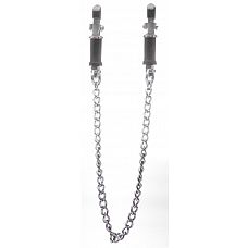 <strong>Серебристые зажимы для сосков Vice Nipple Clamps</strong> <br />
Зажимы на соски с цепочкой от Ouch! просты в использовании и предназначены как для Него, так и для Нее.<div class="charTableblock"><div><span>Производитель</span>: Shots Media BV, Нидерланды</div></div> Серебристые зажимы для сосков Vice Nipple Clamps
Зажимы на соски с цепочкой от Ouch! просты в использовании и предназначены как для Него, так и для Нее.