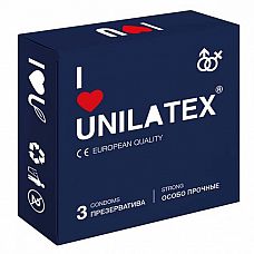 <strong>Ультрапрочные презервативы Unilatex Extra Strong - 3 шт.</strong> <br />
Особо прочные презервативы из натурального латекса телесного цвета, c гладкой поверхностью, покрыты силиконовой смазкой с нейтральным ароматом.<div class="charTableblock"><div><span>Производитель</span>: Unilatex, Испания</div></div> Ультрапрочные презервативы Unilatex Extra Strong - 3 шт.
Особо прочные презервативы из натурального латекса телесного цвета, c гладкой поверхностью, покрыты силиконовой смазкой с нейтральным ароматом.