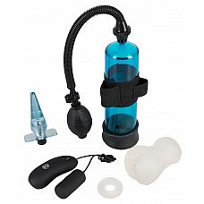 <strong>Набор мужских игрушек PowerBox</strong> <br />
Набор мужских игрушек PowerBox включает в себя: синий прозрачный насос со съемной 7-скоростной вибропулькой с проводным пультом управления, мастурбатор-вагину, анальную вибропробку и эрекционное кольцо.<div class="charTableblock"> </div> Набор мужских игрушек PowerBox
Набор мужских игрушек PowerBox включает в себя: синий прозрачный насос со съемной 7-скоростной вибропулькой с проводным пультом управления, мастурбатор-вагину, анальную вибропробку и эрекционное кольцо.