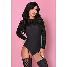 <strong>Боди Laverna с длинным рукавом и верхней частью в горошек</strong> <br />
Элегантное боди с длинными рукавами, низ боди на застежке, пажи для чулок отстегиваются, регулируются по длине.<div class="charTableblock"><div><span>Размер</span>: S (42-44); M (44-46)</div><div><span>Цвет</span>: черный</div><div><span>Производитель</span>: Livia Corsetti, Польша</div><div><span>В наличии</span>: S-M, черный</div></div> Боди Laverna с длинным рукавом и верхней частью в горошек
Элегантное боди с длинными рукавами, низ боди на застежке, пажи для чулок отстегиваются, регулируются по длине.