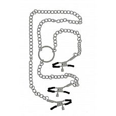 <strong>Клипсы на соски, соединённые цепью с зажимом для клитора</strong> <br />
Клипсы на соски, соединённые цепью с зажимом для клитора.<div class="charTableblock"><div><span>Производитель</span>: Dream Toys, Китай</div></div> Клипсы на соски, соединённые цепью с зажимом для клитора
Клипсы на соски, соединённые цепью с зажимом для клитора.