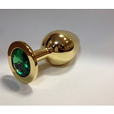�������� ������ Butt Plug Gold Large Green 
�������� ������ Butt Plug Gold Large Green.