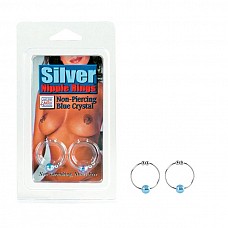 ��������� Silver with Blue Crystal Bead Nipple Rings 2634-05CDSE 
��������� ��� ������.