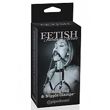 <strong>Бондаж для груди с зажимами и кляпом-расширителем для рта O Ring Ball Gag & Nipple Clamps</strong> <br />
в комплект входит бондаж для груди с металлическими кольцами, кляп-расширитель , соединненый металличексой цепочкой с зажимами на соски.<div class="charTableblock"><div><span>Тип</span>: для сосков</div><div><span>Особенности</span>: с цепочкой</div><div><span>Производитель</span>: PipeDream, США</div></div> Бондаж для груди с зажимами и кляпом-расширителем для рта O Ring Ball Gag & Nipple Clamps
в комплект входит бондаж для груди с металлическими кольцами, кляп-расширитель , соединненый металличексой цепочкой с зажимами на соски.