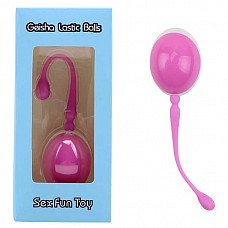 <strong>Розовый вагинальный шарик-яйцо с силиконовым шнуром</strong> <br />
Вагинальный шарик-яйцо розового цвета с силиконовым шнуром для безопасного использования. Выполнен из пластика с силиконовым шнуром и со смещенным центром тяжести.<div class="charTableblock"> </div> Розовый вагинальный шарик-яйцо с силиконовым шнуром 
Вагинальный шарик-яйцо розового цвета с силиконовым шнуром для безопасного использования. Выполнен из пластика с силиконовым шнуром и со смещенным центром тяжести.