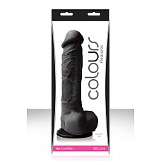 <strong>Черный фаллоимитатор Colours - 8" на присоске</strong> <br />
Фаллоимитатор реалистичный Pleasures Colours – 8 черный изготовлен из безопасного медицинского силикона. Благодаря бархатистой поверхности идеально подходит для приятного проникновения. Имеет естественный Размер 20,3 см. Слегка изогнут, обладает ярко выраженным реалистичным рельефом для достижения неземного удовольствия. Оснащён мощной присоской, способен крепиться к любой плоской поверхности для воплощения тайных фантазий. <div class="charTableblock"><div><span>Длина, см</span>: 24.80</div><div><span>Диаметр, см</span>: 4.50</div><div><span>Материал</span>: силикон</div><div><span>Длина, см</span>: 21-24</div><div><span>Диаметр, см</span>: 4</div><div><span>Производитель</span>: NS Novelties, США</div></div> Черный фаллоимитатор Colours - 8" на присоске
Фаллоимитатор реалистичный Pleasures Colours – 8 черный изготовлен из безопасного медицинского силикона. Благодаря бархатистой поверхности идеально подходит для приятного проникновения. Имеет естественный Размер 20,3 см. Слегка изогнут, обладает ярко выраженным реалистичным рельефом для достижения неземного удовольствия. Оснащён мощной присоской, способен крепиться к любой плоской поверхности для воплощения тайных фантазий.