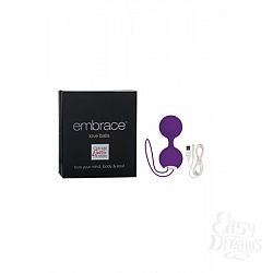 Вагинальные вибро-шарики перезаряжаемые Embrace Love Balls силиконовые фиолетовые Вагинальные вибро-шарики перезаряжаемые Embrace Love Balls силиконовые фиолетовые