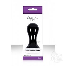 Анальный стимулятор Crystal Pops Large из стекла черный Анальный стимулятор Crystal Pops Large из стекла черный