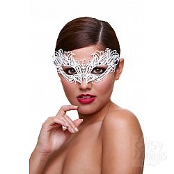 Маска со стразами Masq Snow Queen белая  Маска со стразами Masq Snow Queen белая