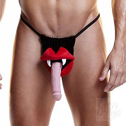 Забавные мужские стринги с плюшевым саблезубом Забавные мужские стринги с плюшевым саблезубом