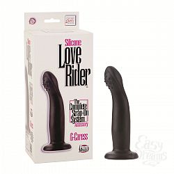 Черный силиконовый дилдо для страпона G-Caress - 16 см. Черный силиконовый дилдо для страпона G-Caress - 16 см.