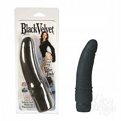Чёрный реалистичный вибратор BLACK VELVET - 16 см. Чёрный реалистичный вибратор BLACK VELVET - 16 см.