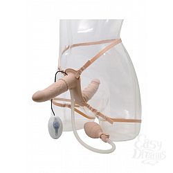 Женский страпон DOUBLE VIBRATING STRAP-ON с вагинальной пробкой - 17 см. Женский страпон DOUBLE VIBRATING STRAP-ON с вагинальной пробкой - 17 см.