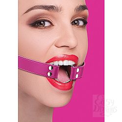 Кляп-расширитель на розовых ремнях Кляп-расширитель на розовых ремнях