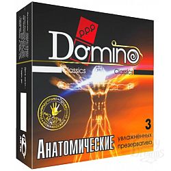 Презервативы анатомической формы Domino Анатомические - 3 шт. Презервативы анатомической формы Domino Анатомические - 3 шт.