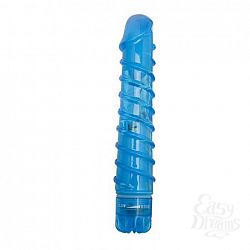 Ребристый вибратор Climax Gems Sapphire Swirl - 16 см. Ребристый вибратор Climax Gems Sapphire Swirl - 16 см.