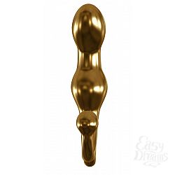 Золотистый вибростимулятор простаты и G-точки - 15 см. Золотистый вибростимулятор простаты и G-точки - 15 см.