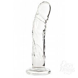 Прозрачный стеклянный фаллоимитатор Прозрачный стеклянный фаллоимитатор