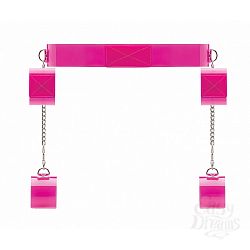 Розовый ошейник c наручниками Розовый ошейник c наручниками