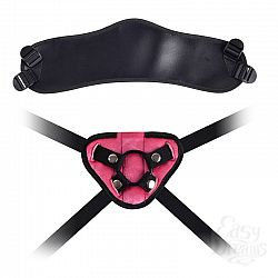 Розовый пояс Харнесс для фиксации насадок при помощи колец Розовый пояс Харнесс для фиксации насадок при помощи колец