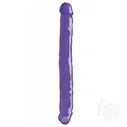 Двусторонний фиолетовый фаллоимитатор 12 Double Dong - 33,7 см. Двусторонний фиолетовый фаллоимитатор 12 Double Dong - 33,7 см.