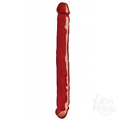 Двусторонний красный фаллоимитатор 12 Double Dong - 33,7 см. Двусторонний красный фаллоимитатор 12 Double Dong - 33,7 см.