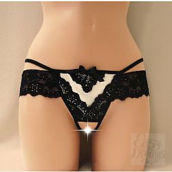 Открытые кружевные трусики с V-образной вставкой Открытые кружевные трусики с V-образной вставкой